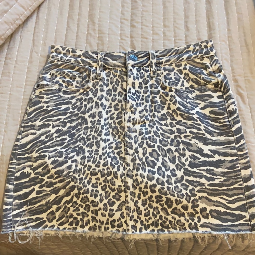 Animal print skirt